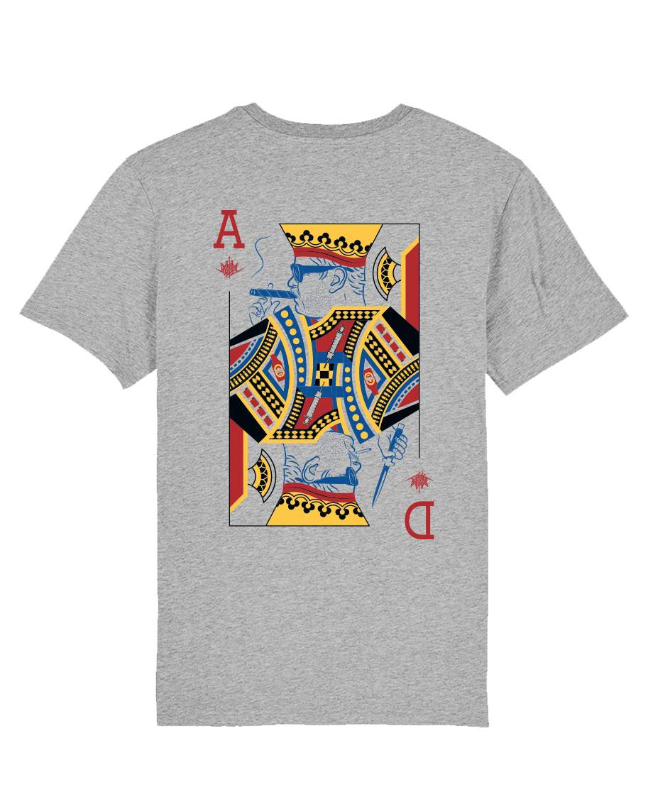 GRÅ ALL INN T-SKJORTE